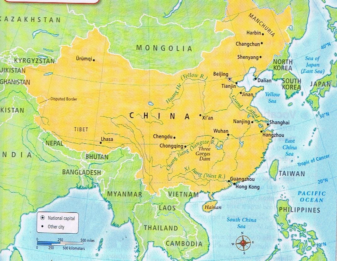 карта кинеској граници