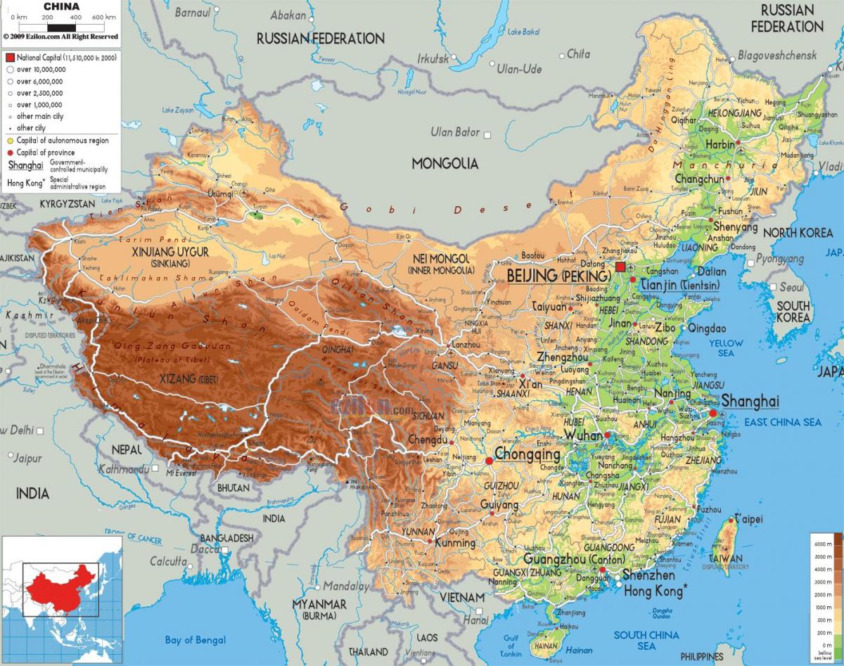 карта Кине