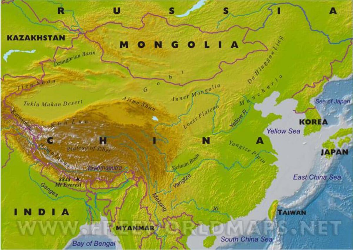 Кина карта физичка