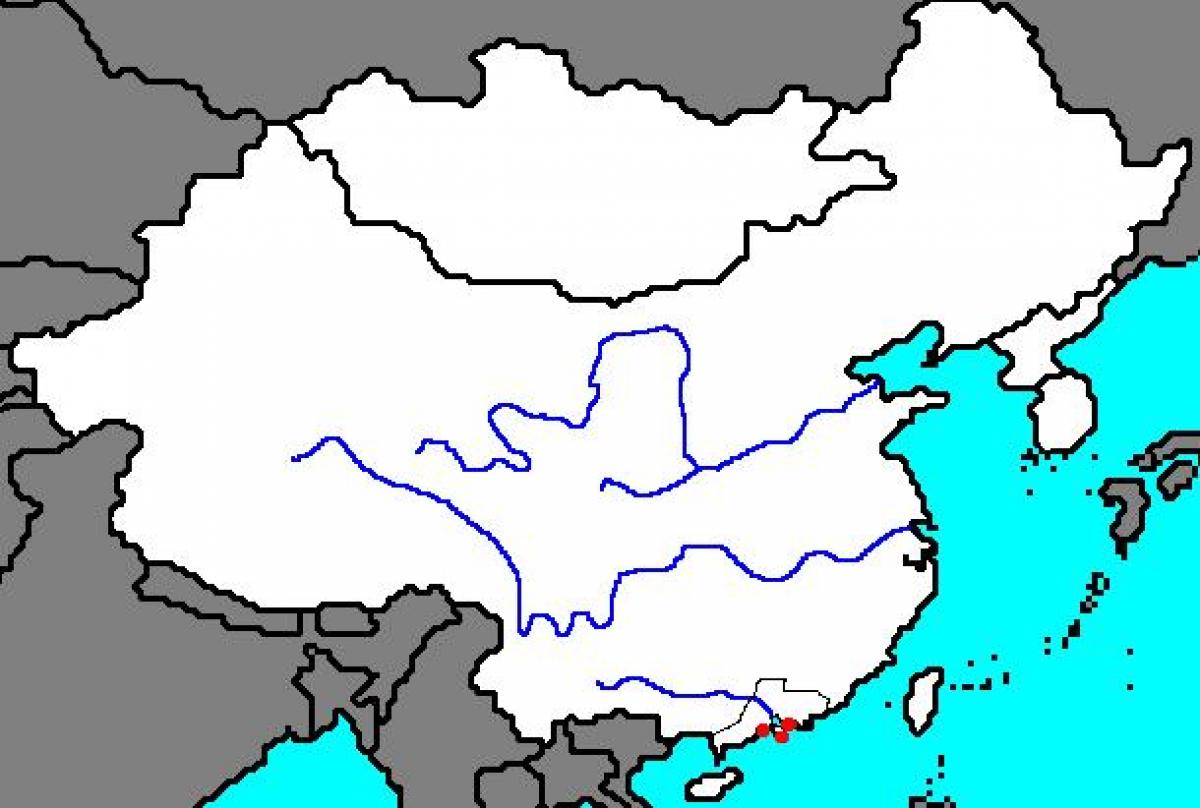 празна мапа Древне Кине