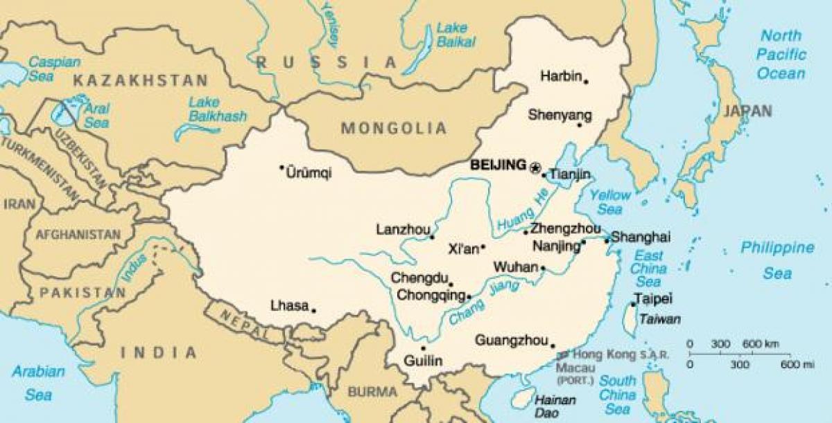 древни карта Кине