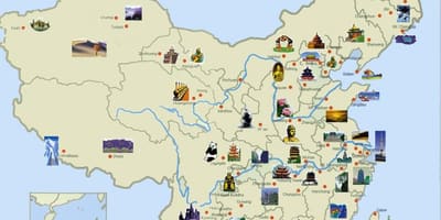 Туристичка карта Кине