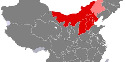 Карта Северне Кине